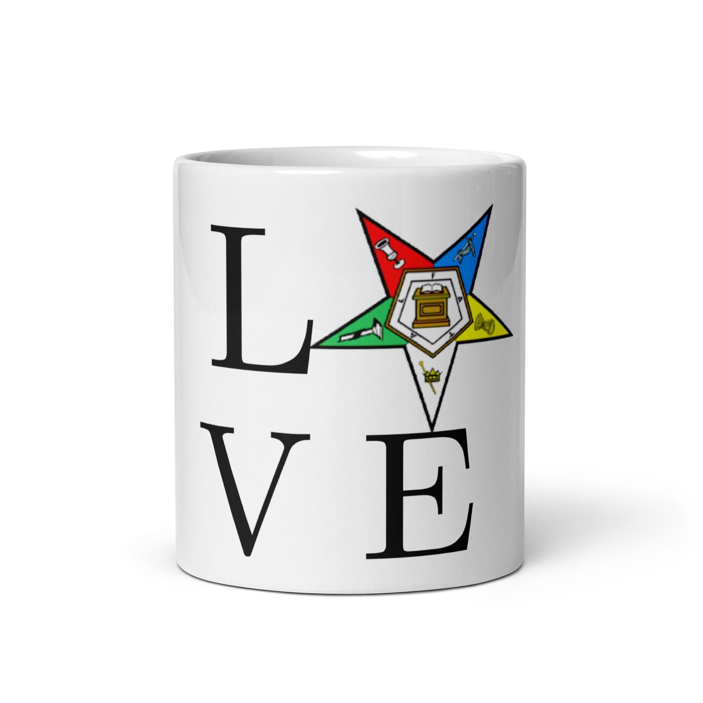 LOVE OES White glossy mug