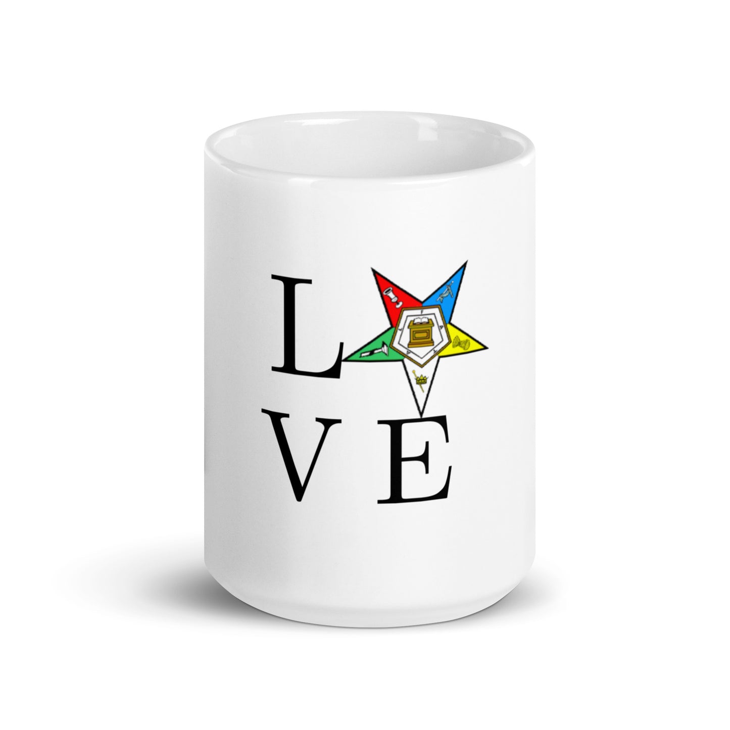 LOVE OES White glossy mug